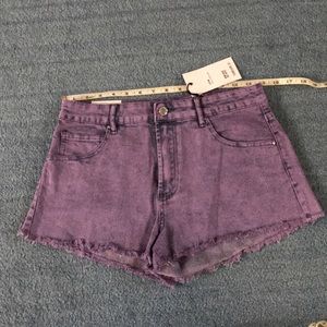 Purple Forever 21 jean shorts